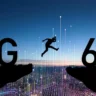 Comparison between 5G and 6G wireless technology showing speed and timeline