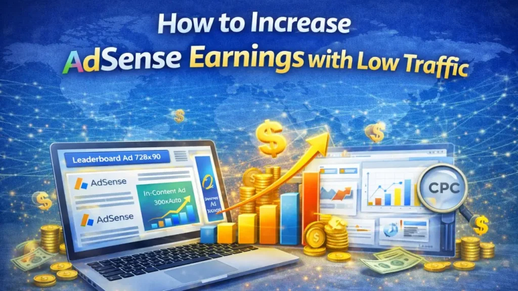 how to increase AdSense earnings with low traffic