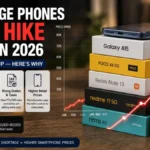 Close-up of a DRAM memory chip, the component driving smartphone price increases in 2026