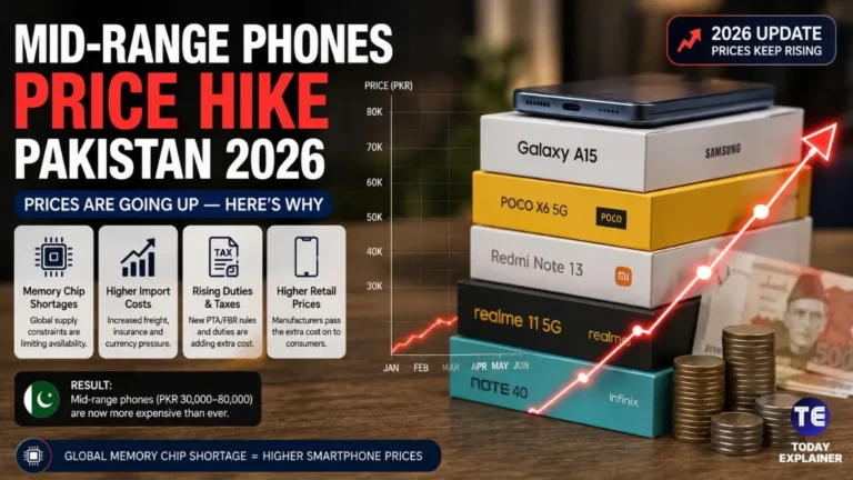 Close-up of a DRAM memory chip, the component driving smartphone price increases in 2026